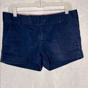 LILY PULITZER Barclay dark blue 100% cotton women’s shorts. Size 4.